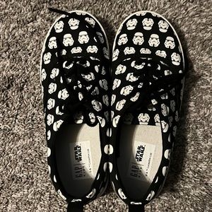 Brand new, never worn, Gap kids storm trooper stars wars shoes, size 4